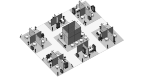 Gemeinschaftsstand - Draufsicht