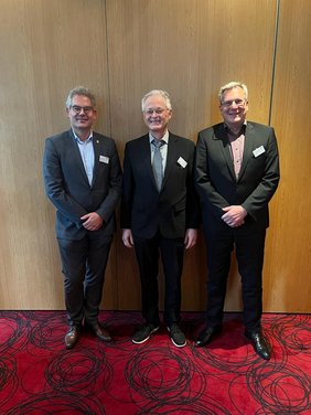 Vorstand der GCFG - v.l.n.r.: Prof. Ulrich Prahl, Dr. Rainer Neher, Dr. Wolfgang Scheiding